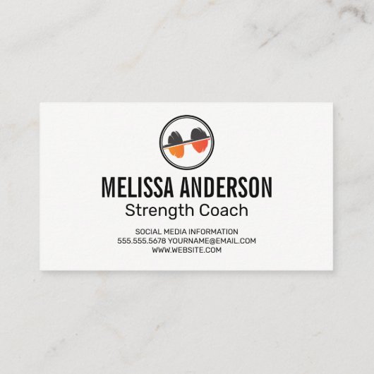 ダンベル重量 | ジムフィットネストレーナー 名刺 (裏面)