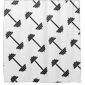 ダンベル シャワーカーテン (正面)