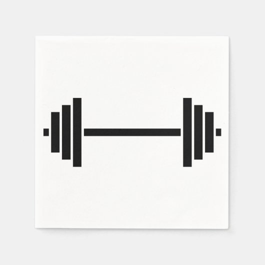 ダンベル スタンダードカクテルナプキン (正面)