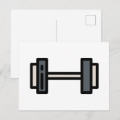 ダンベル ポストカード (正面/裏面)