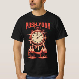 ダンベルTシャツで時間を追い込め - ジムトレーナー Tシャツ