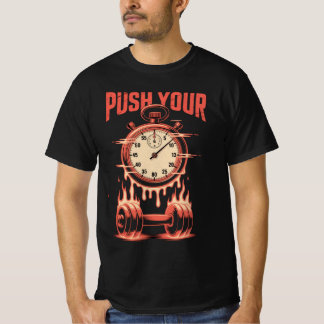 ダンベルTシャツで時間を追い込め - ジムトレーナー Tシャツ