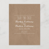 ダンボーインスパイアドのウェディングが日付を保存 案内ポストカード (正面)