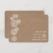 ダンボーインスパイアドのトイングローブは日付を保存 セーブザデート (正面/裏面)