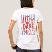 ダンボールを打て Tシャツ 楽しい野球 ソフトボール (裏面)