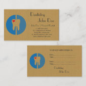 ダンボールクールロゴの名刺 予約カード (正面/裏面)