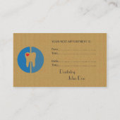 ダンボールクールロゴの名刺 予約カード (裏面)