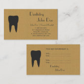 ダンボールクールロゴの名刺 予約カード (正面/裏面)