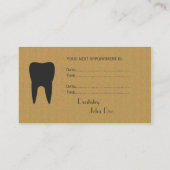 ダンボールクールロゴの名刺 予約カード (裏面)