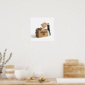 ダンボールダンプスターデザイン ポスター (キッチン)