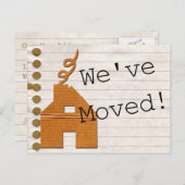 ダンボールハウス引っ越しましたはがき 案内ポストカード (正面/裏面)