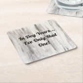 ダンボールビール飲料コースターワインギフト スクエアペーパーコースター (アングル)