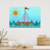 ダンボールヨットポスター ポスター (キッチン)