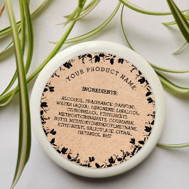 ダンボール原料製品ラベルキャンドル | Soap ラウンドシール