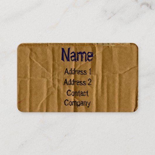 ダンボール名刺 名刺 (正面)