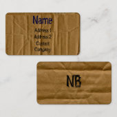 ダンボール名刺 名刺 (正面/裏面)