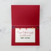 ダンボール箱に入れたクリスマスキャット カード (内部)