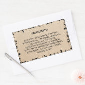 ダンボール素材製品ラベル天然葉製品 長方形シール (封筒)