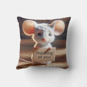 ダンボー考えドの看板を持つマウスの場合 クッション (裏面)