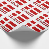 ダンマークおよびデンマーク国旗 ラッピングペーパー (角)