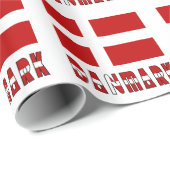 ダンマークおよびデンマーク国旗 ラッピングペーパー (ロールコーナー)