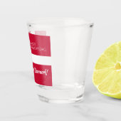 ダンマークグルンドロフスダグデンマーク国旗 ショットグラス (右)