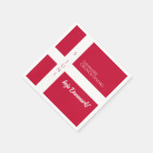 ダンマークグルンドロフスダグデンマーク国旗 スタンダードカクテルナプキン (角)