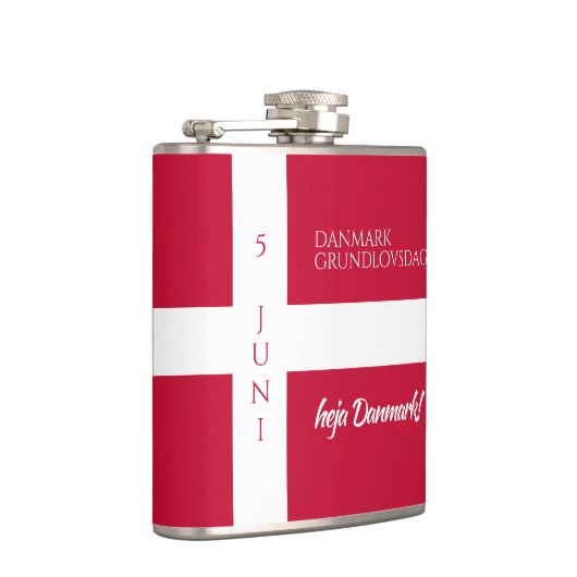 ダンマークグルンドロフスダグデンマーク国旗 フラスク (右)
