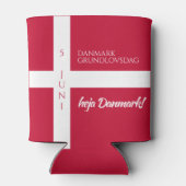 ダンマークグルンドロフスダグデンマーク国旗 缶クーラー (裏面)