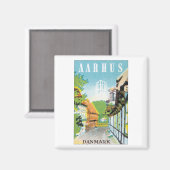 ダンマーク・アーフス マグネット (正面/裏面)