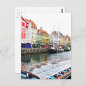 ダンマーク、コペンハーゲンのニャブン運河 ポストカード (正面/裏面)