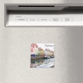 ダンマーク、コペンハーゲンのニャブン運河 マグネット (インサイチュ (食洗機))