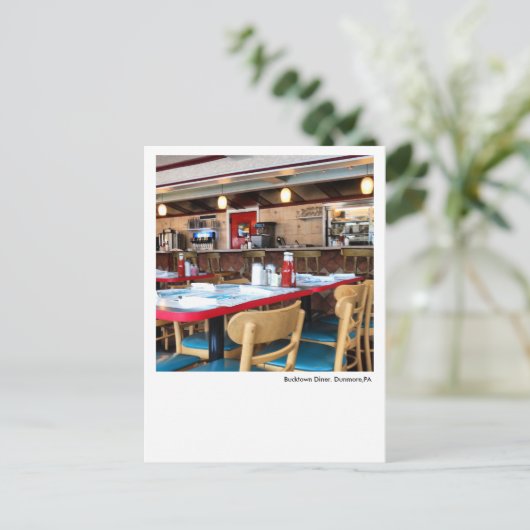 ダンモア、ペンシルベニア州のポストカード-バックタウン ダイナー ポストカード (スタンド正面)