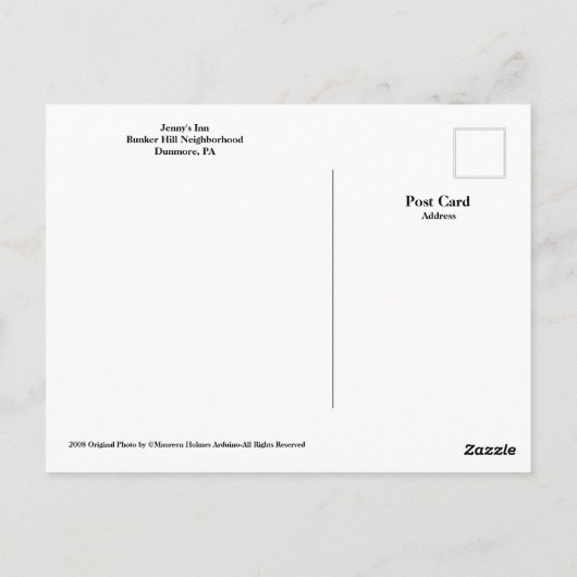 ダンモアPAポストカードジェニーズイン ポストカード (裏面)