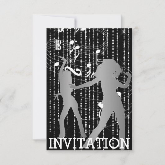 ダンモダンサヒップホップアーバンクラブVIP招待状 招待状 (正面)