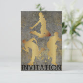 ダンモダンスヒップホップアーバンクラブグルンジーセメントウォール 招待状 (スタンド正面)