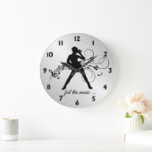 ダンモダンスブラック ラージ壁時計 (ホーム)