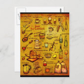 ダンラキュイジーヌ – フランスのボーカカード ポストカード (正面/裏面)