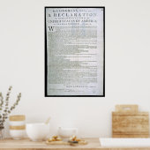 ダンラップによる独立宣言 ポスター (キッチン)
