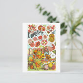 ダンラップフラワーシードヴィンテージ広告 ポストカード (スタンド正面)