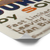 ダンランドビーチヴィンテージ旅行ポスター ポスター (角)