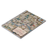 ダンロップ地図-ロンドン中部の文学的ランドマーク ノートブック (左側)