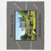 ダンロビンキャッスル&スコティッシュサザーランド藩 フリースブランケット (正面)