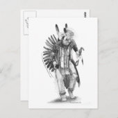 ダン伝統的サー ポストカード (正面/裏面)