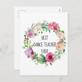 ダン最高のス先生エバーフローラリースありがとう シーズンポストカード (正面/裏面)