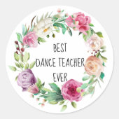 ダン最高のス先生エバーフローラリースありがとう ラウンドシール (正面)