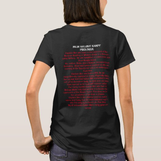 ダン船長のアラスカ異教徒フィッシングチャーター Tシャツ (裏面)