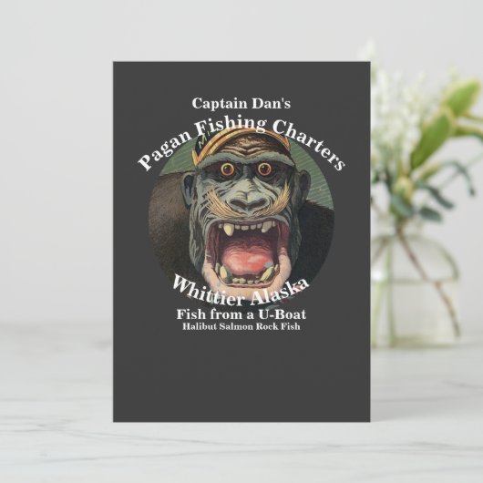 ダン船長の異教徒フィッシングチャーターズ ホイットアー AK 招待状 (スタンド正面)