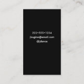 ダン芸術的サ社交ダンス踊りカップル 名刺 (裏面)