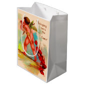 ダン・キューピッドがゲームを持ち帰る ミディアムペーパーバッグ (裏面アングル)